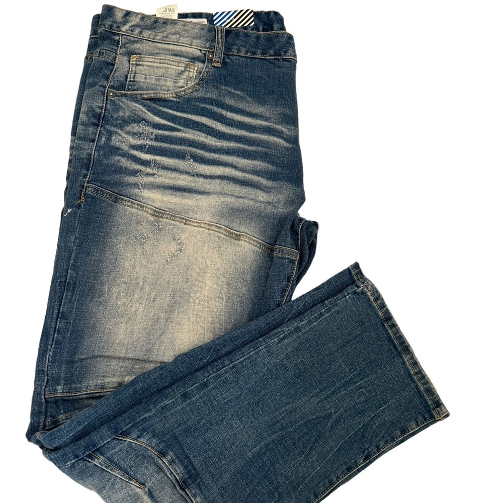 Men’s smoke rise slim fit blue denim